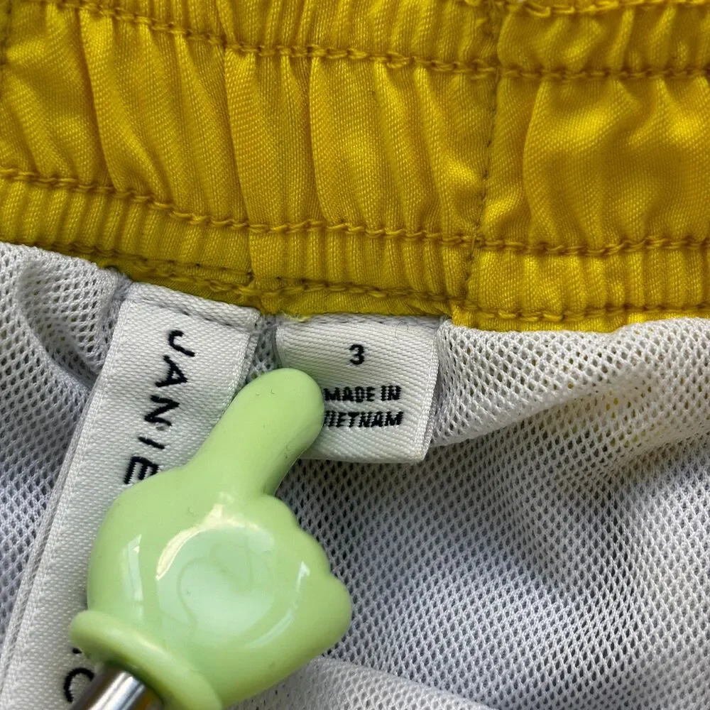 Janie and Jack Boys Size 3 Sailboat Swim Trunks Blue Yellow Summer Beach
